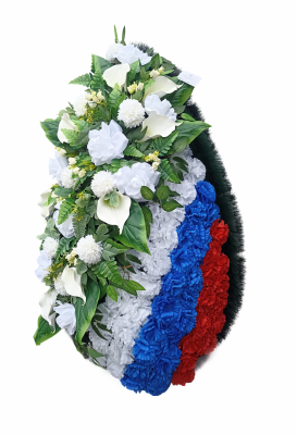 Венок Флаг с цветами 1,2м