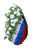 Венок Флаг с цветами 1,2м